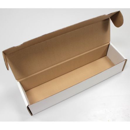 Boite carton blanc rectangle pour rangement 1000 cartes collection