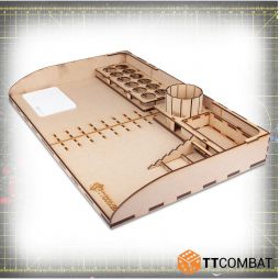 Tubayia Support de peinture en bois pour modélisme outils de rangement (90  ° 24 trous)